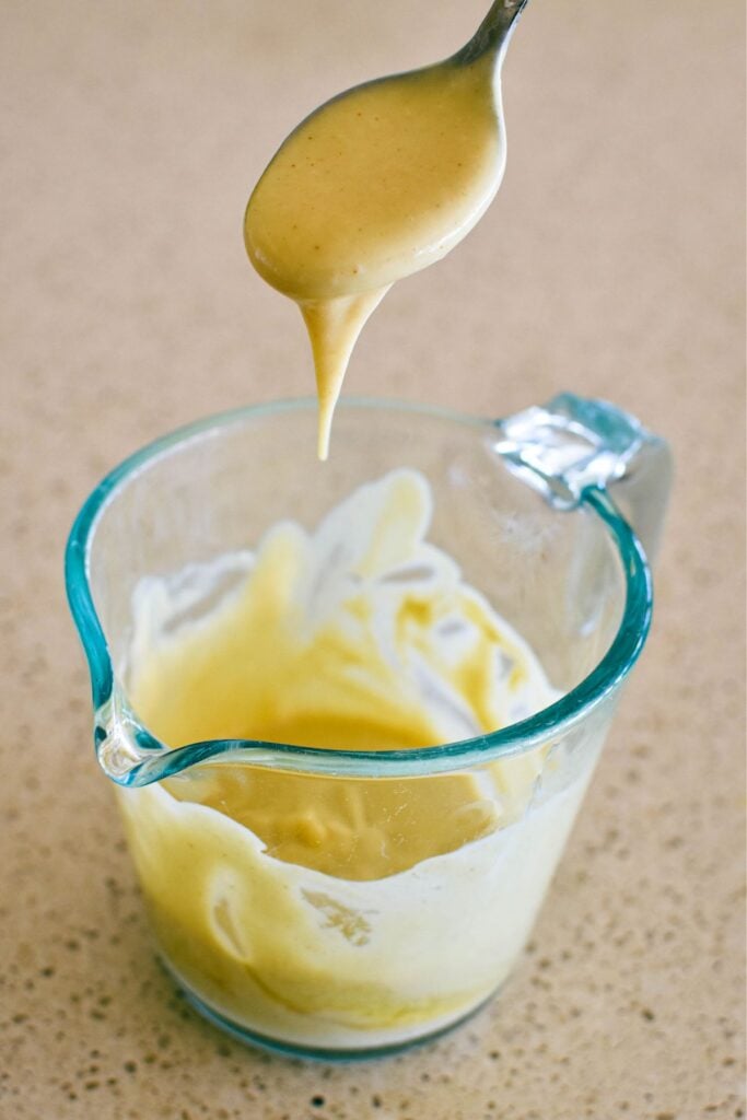 honey mustard sauce for dipping.