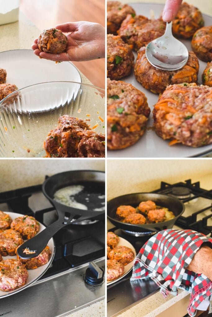 how to make rissoles in easy steps.