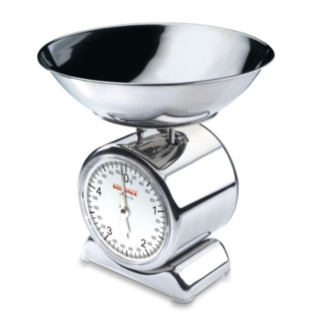 kitchen scales to weight butter 1