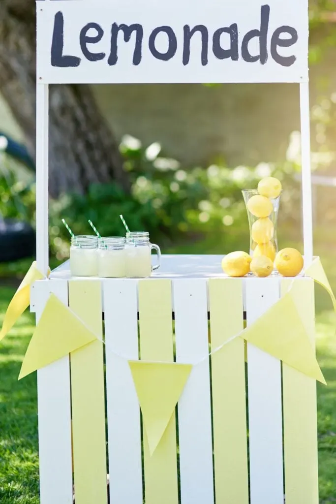 lemonade stand.