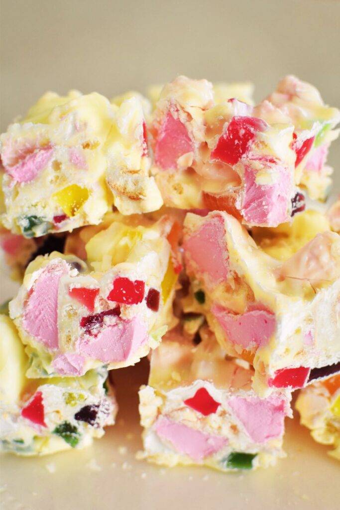 white chocolate rocky road.