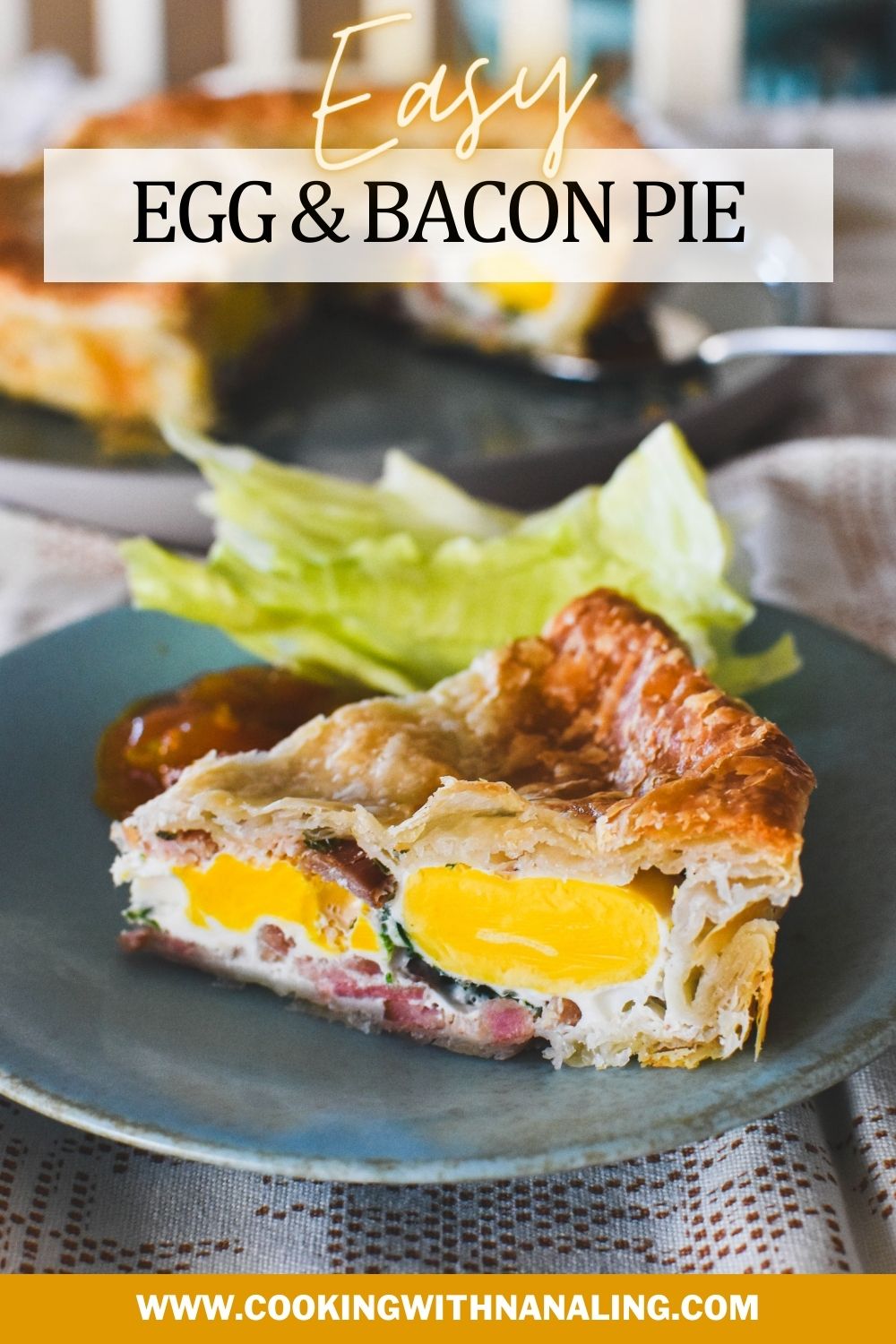 Egg and Bacon Pie Recipe Cooking with Nana Ling