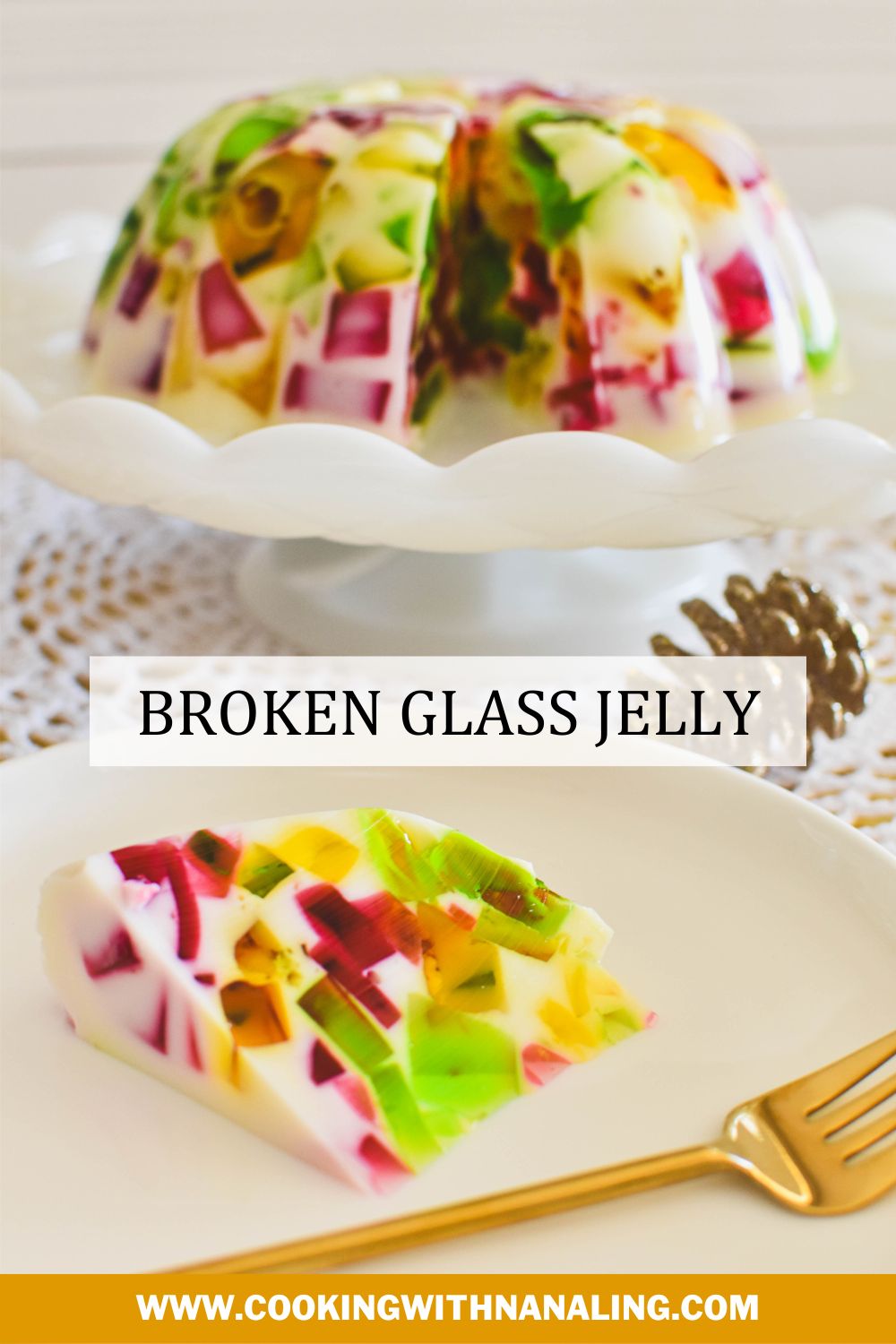 Broken Glass Jelly Recipe Cooking with Nana Ling