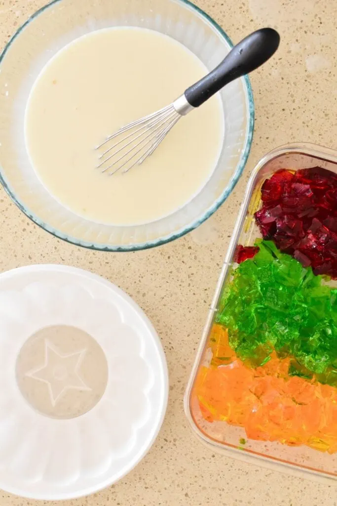 how to make broken glass jelly.