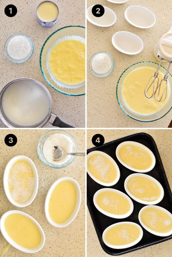 how to make coconut custard