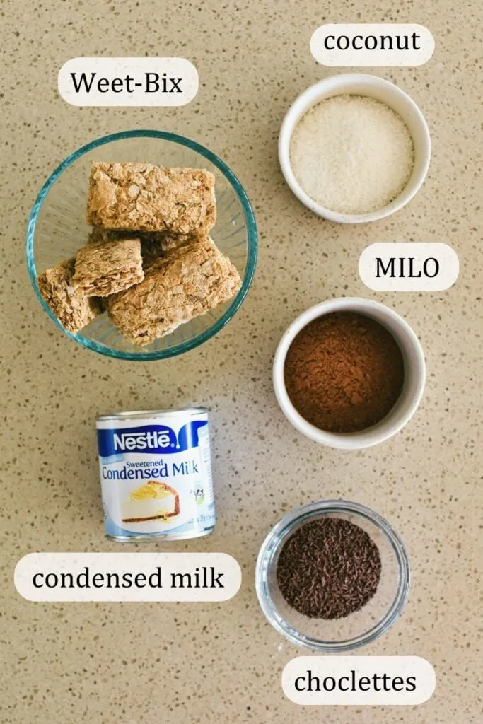 ingredients for milo balls