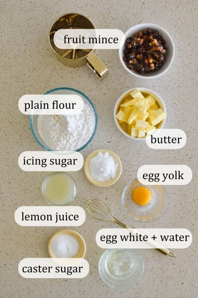 fruit mince pie pastry ingredients