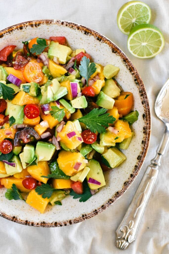 mango salsa salad.