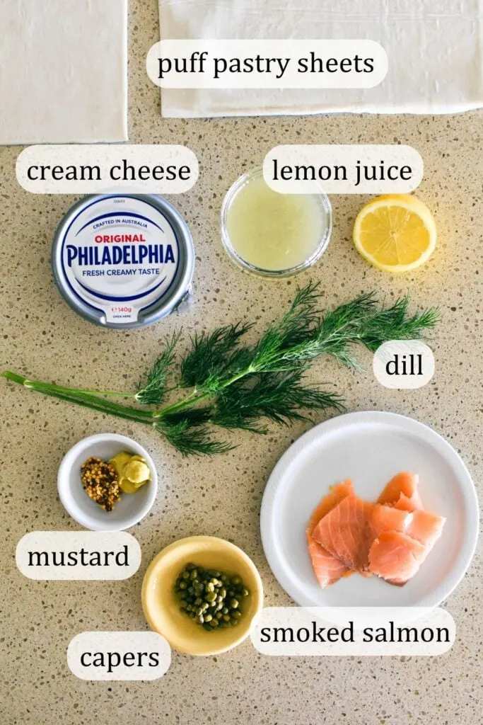 smoked salmon tartlets ingredients