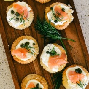 smoked salmon tartlets.