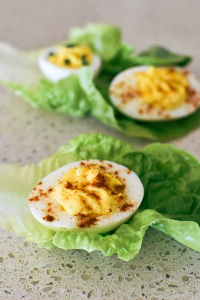 devilled eggs with paprika