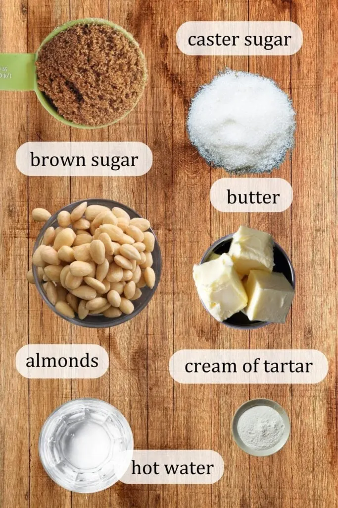 ingredients for almond rock