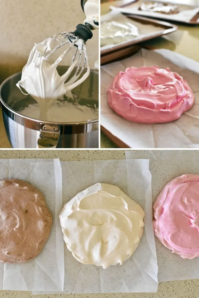 making neapolitan pavlova