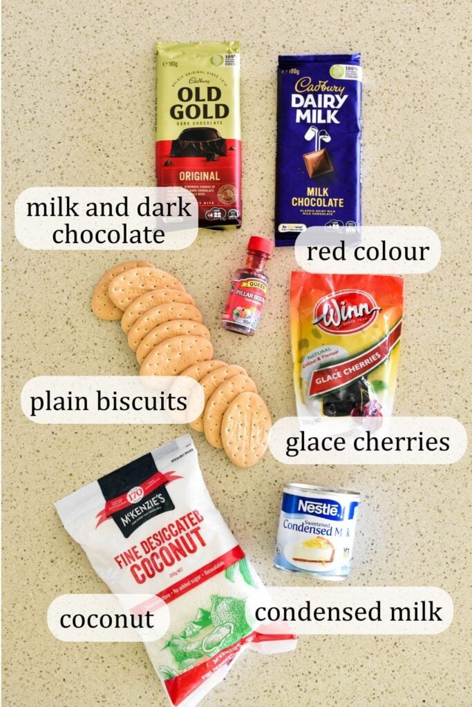 cherry ripe balls ingredients