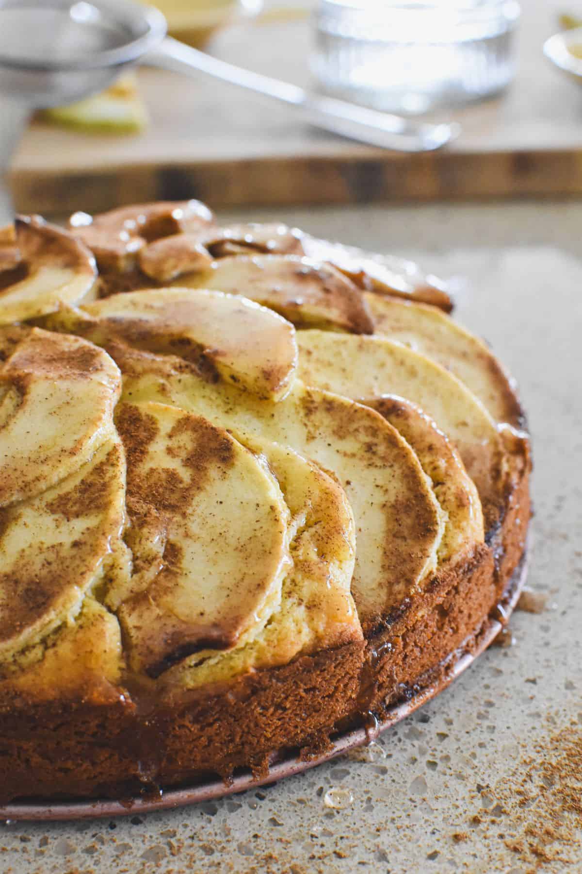 cinnamon apple tea cake.