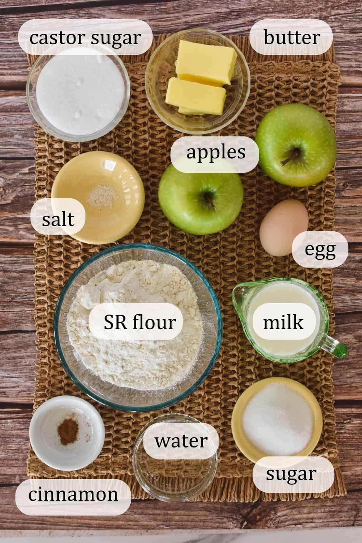 apple tea cake ingredients.