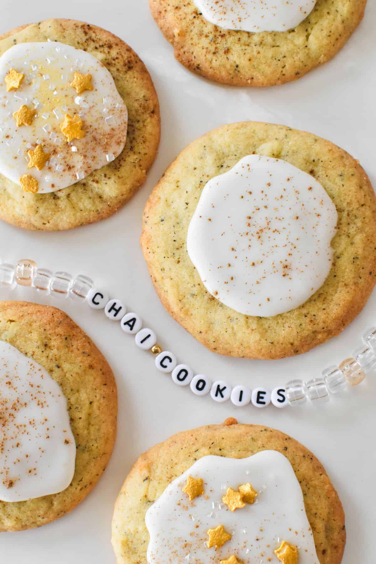 Taylor Swift's Chai Cookies on white plate.