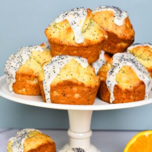 orange and poppy seed muffins.