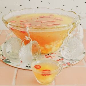Fruit Punch in a punch bowl.