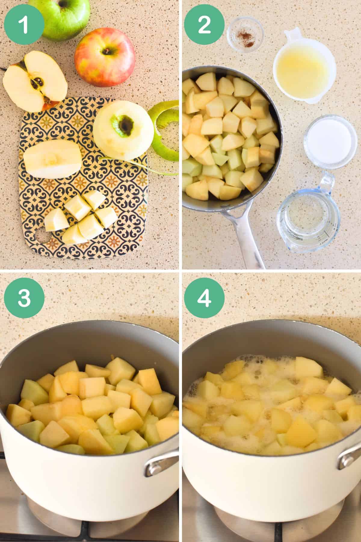 how to make stewed apples.