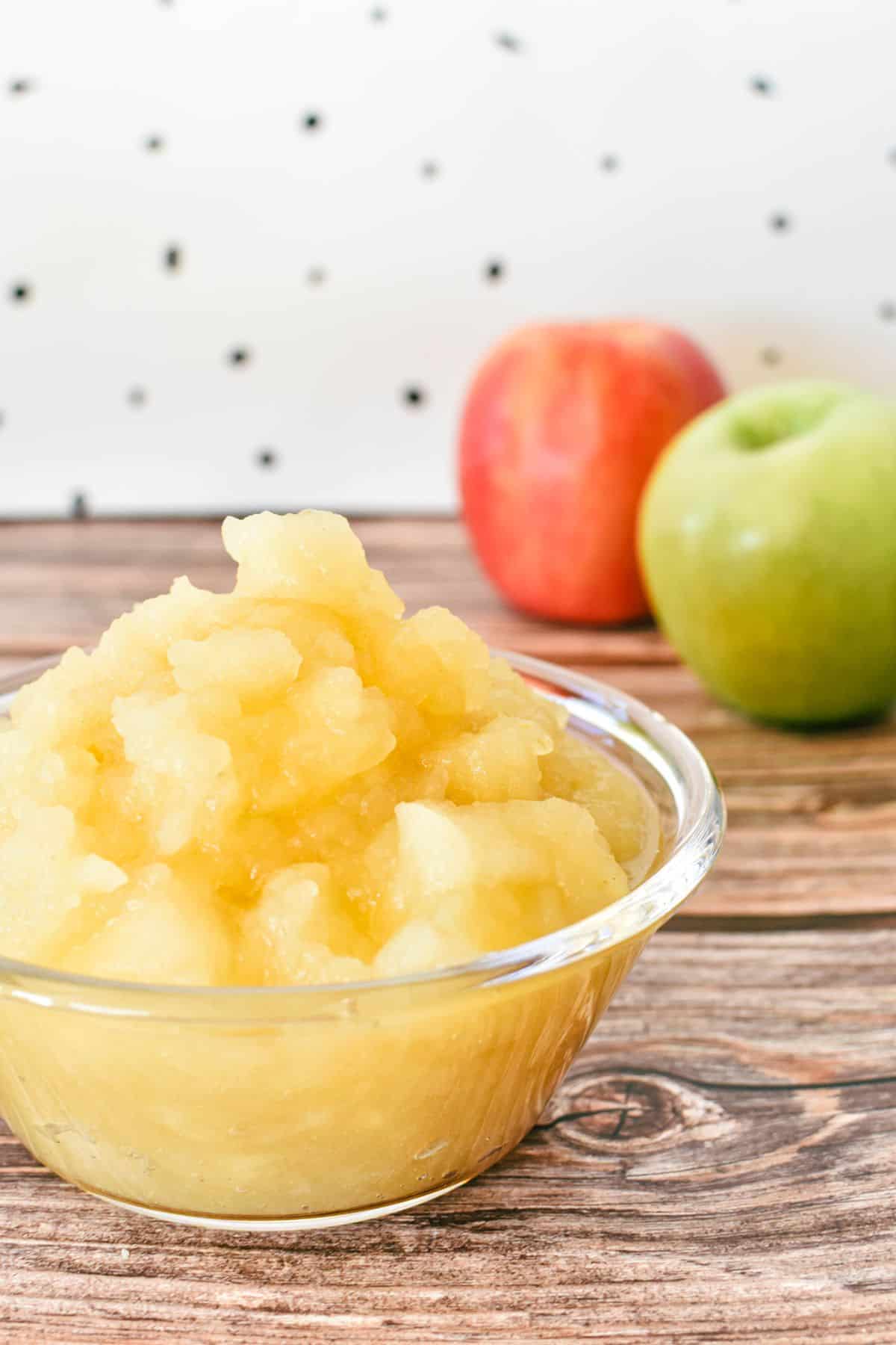 Stewed Apples in bowl.