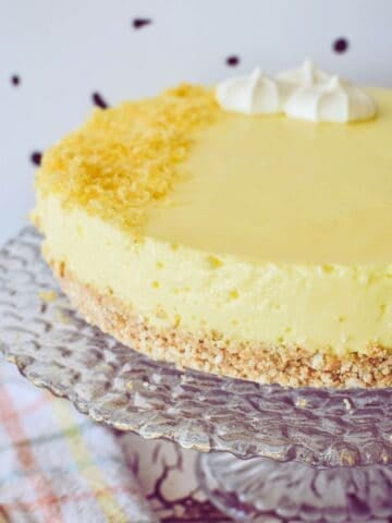Lemon No Bake Cheesecake.