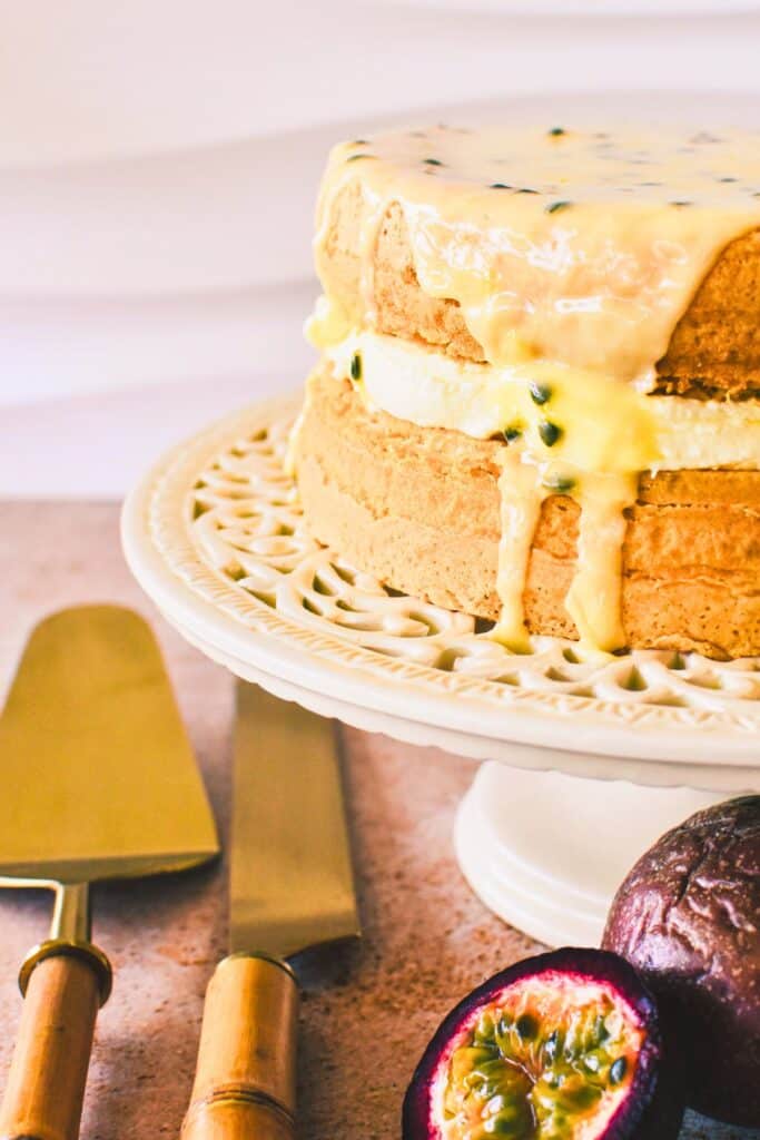 Passionfruit Sponge Cake.