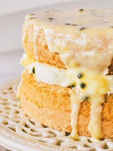 Passionfruit Sponge Cake.