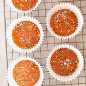 Toffees in patty cases.