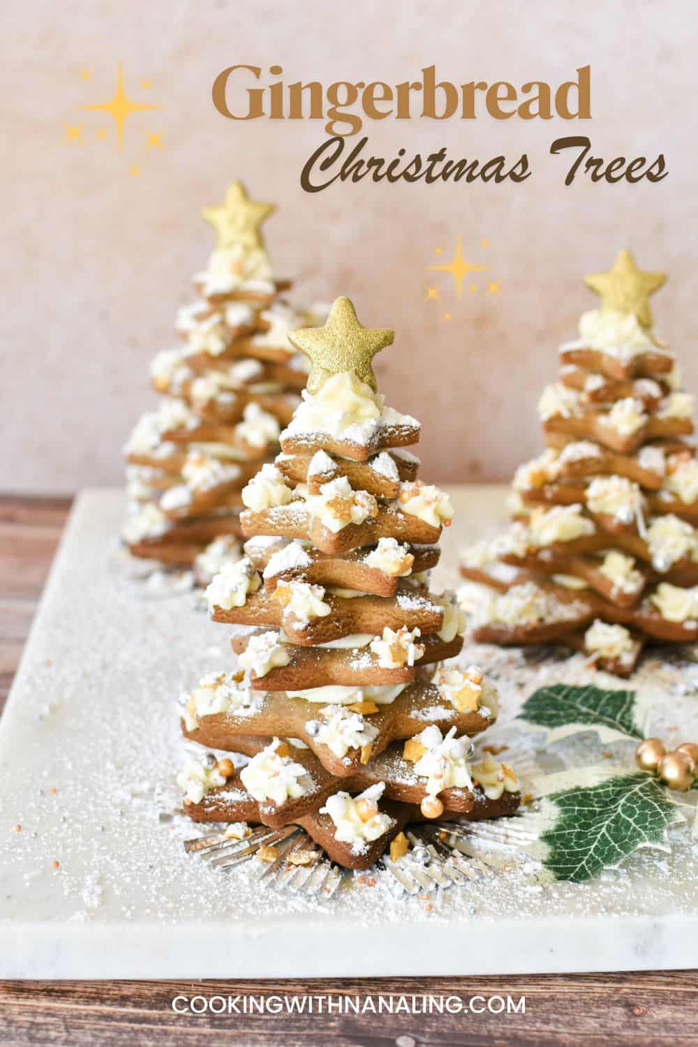 Gingerbread Christmas Trees - Cooking with Nana Ling