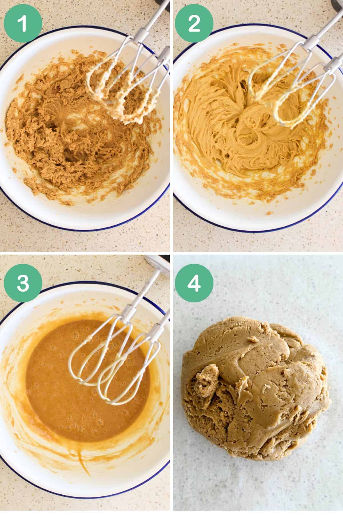 Making gingerbread mixture.