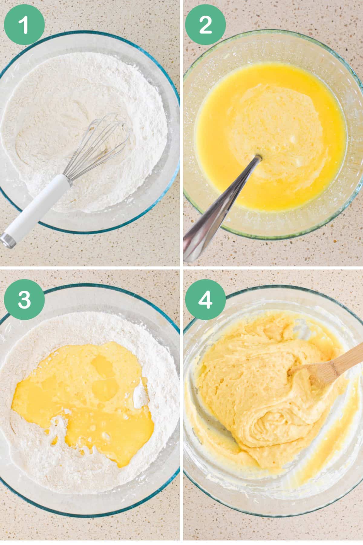 Hot to make Mulberry Muffins - collage 1.