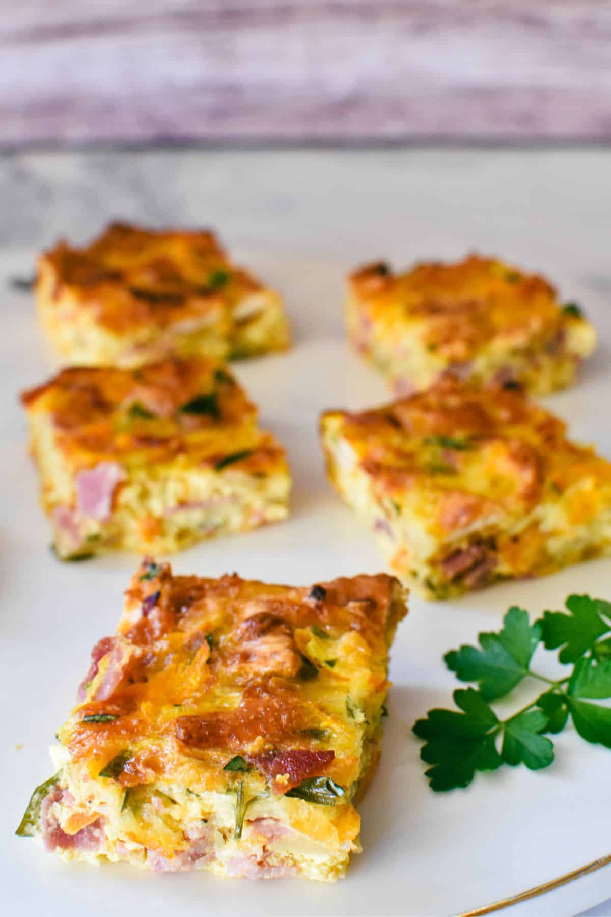 Savoury Slice made with Jatz.