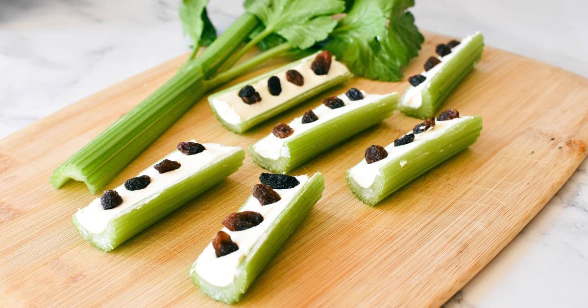 Ants on a Log - Cooking with Nana Ling