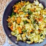 Bubble and Squeak in frypan.