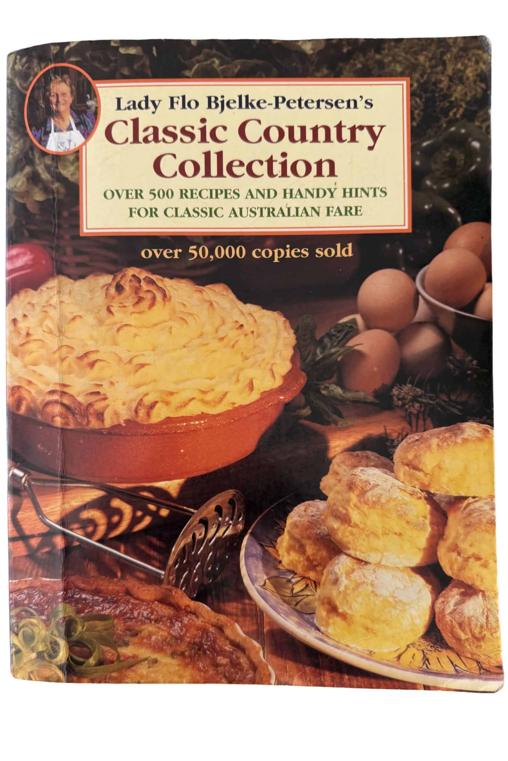 Recipe book containing Anzac Cake recipe.