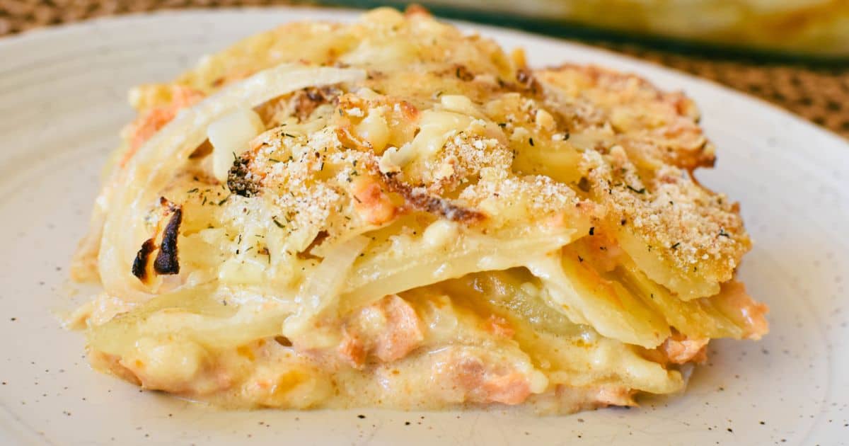 Salmon Potato Bake.