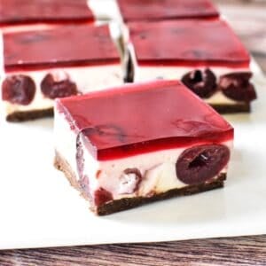 Black Forest Cheesecake Slice.