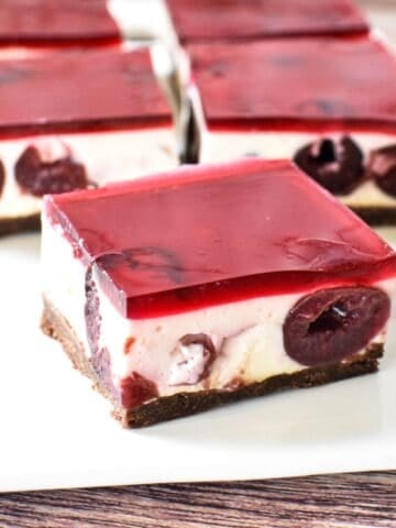 Black Forest Cheesecake Slice.