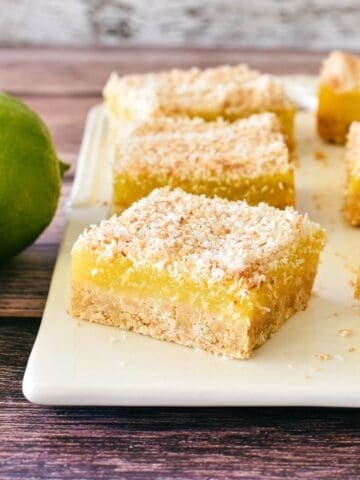 Lime and Coconut slice.
