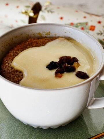 Yulefest Pudding in a mug.
